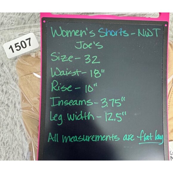 Joes Womens Sand Lace-Up Front Shorts W32 Cotton Blend USA-Made - Picture 13 of 14